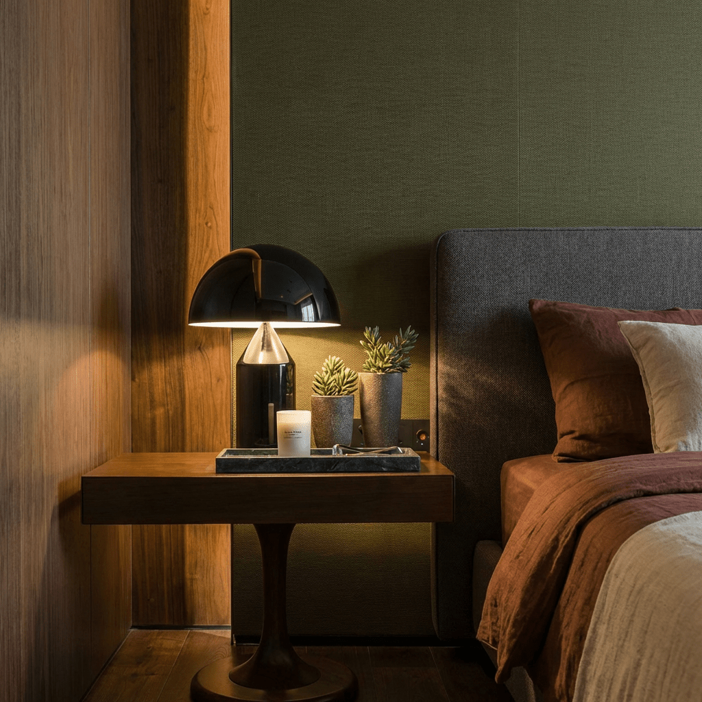 Metall Dome Bordlampe For Nattbord Og Skrivebord, Moderne Belysning For Soverom Eller Kontor