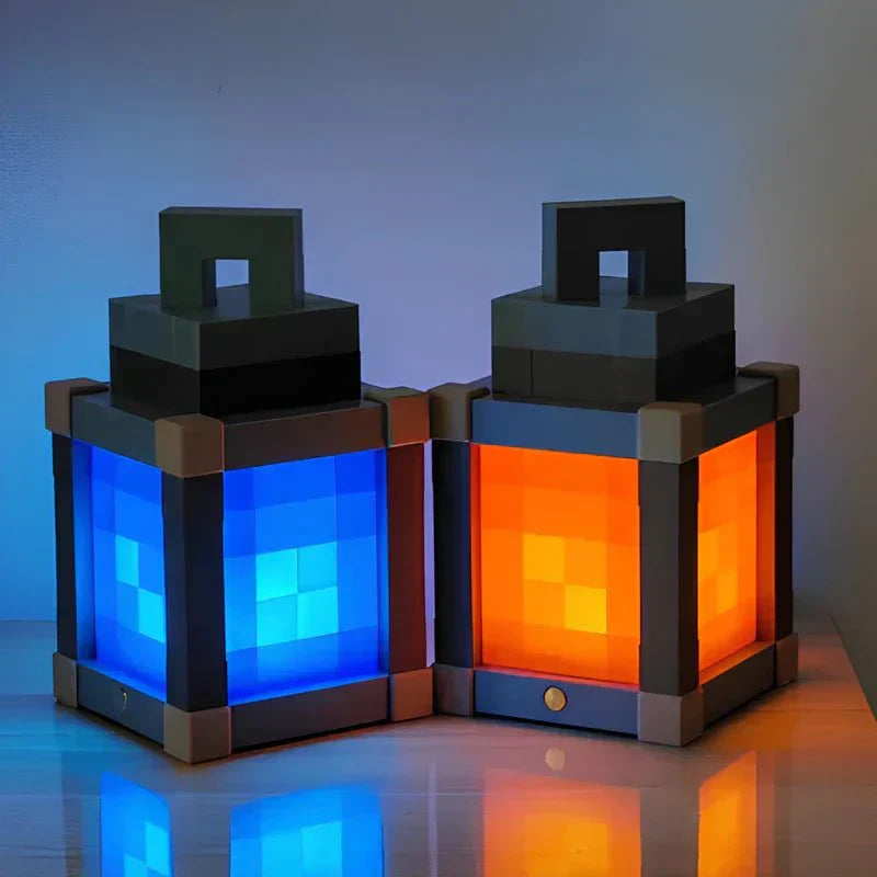 מנורת לילה רטרו פיקסל LED נטענת מבית Arcadia