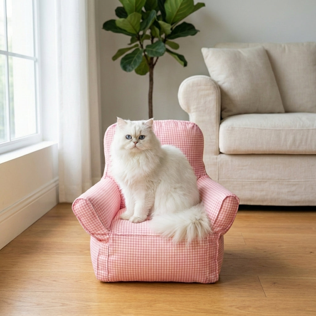 Cozy Cat Armchair Bed With Fabric And PP Cotton, Standard Or Large