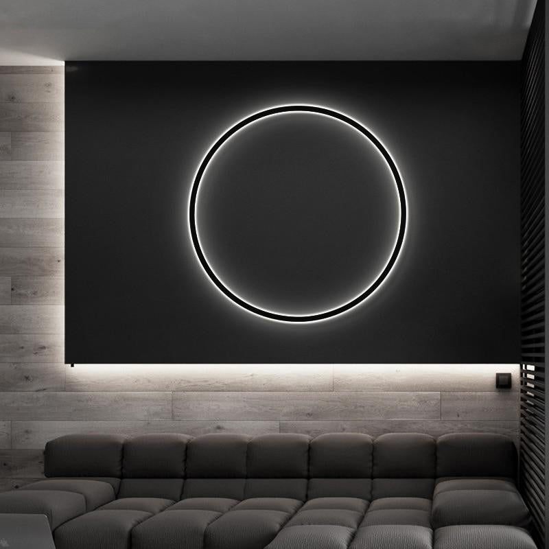 Nap alakú kerek fali lámpa elegáns modern minimalista világítás nappalikhoz