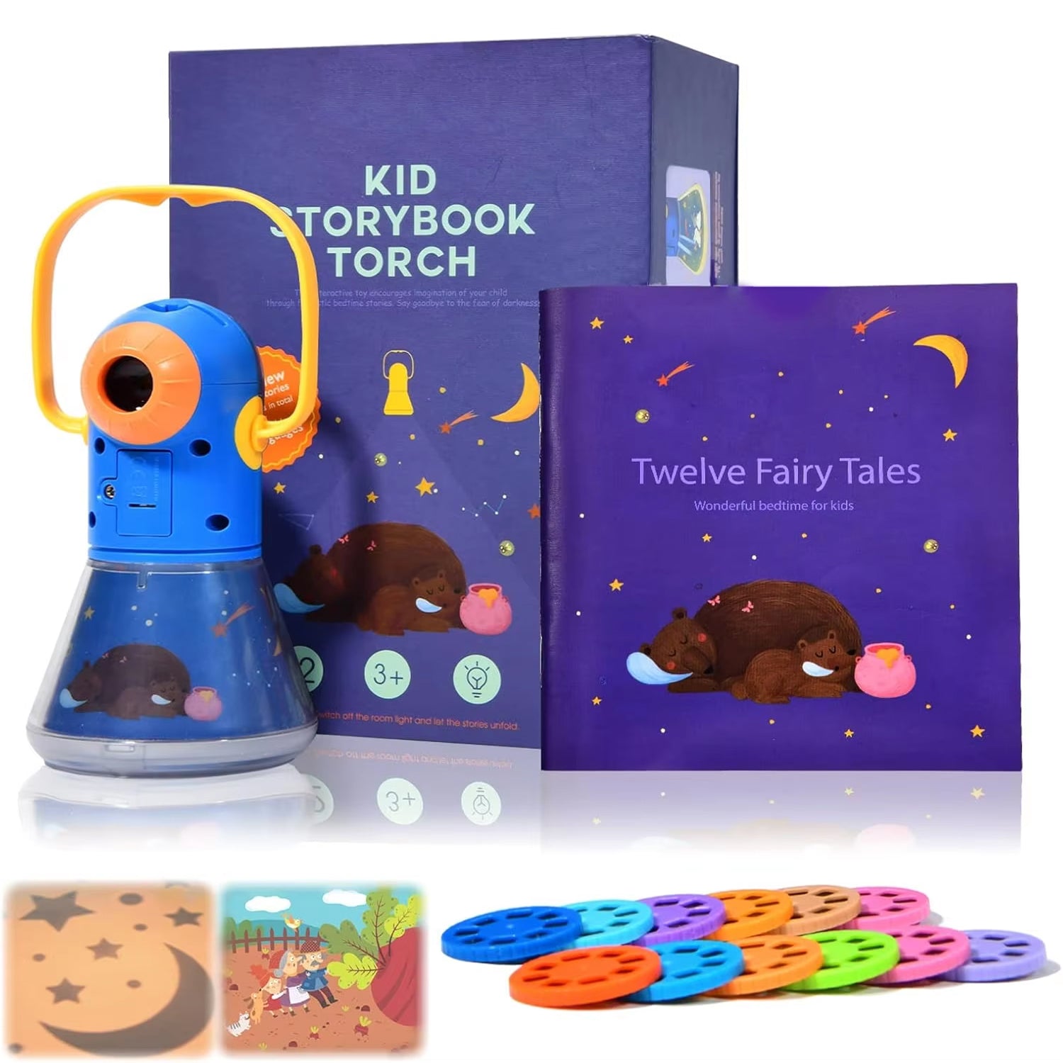 Kids Story Projector With Twelve Fairy Tales And Portable Night Light