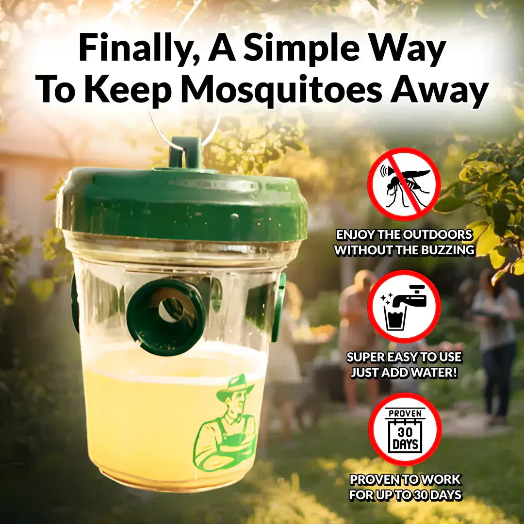 Trap With Water Fill Kills Mosquitoes For 30 Day Protection