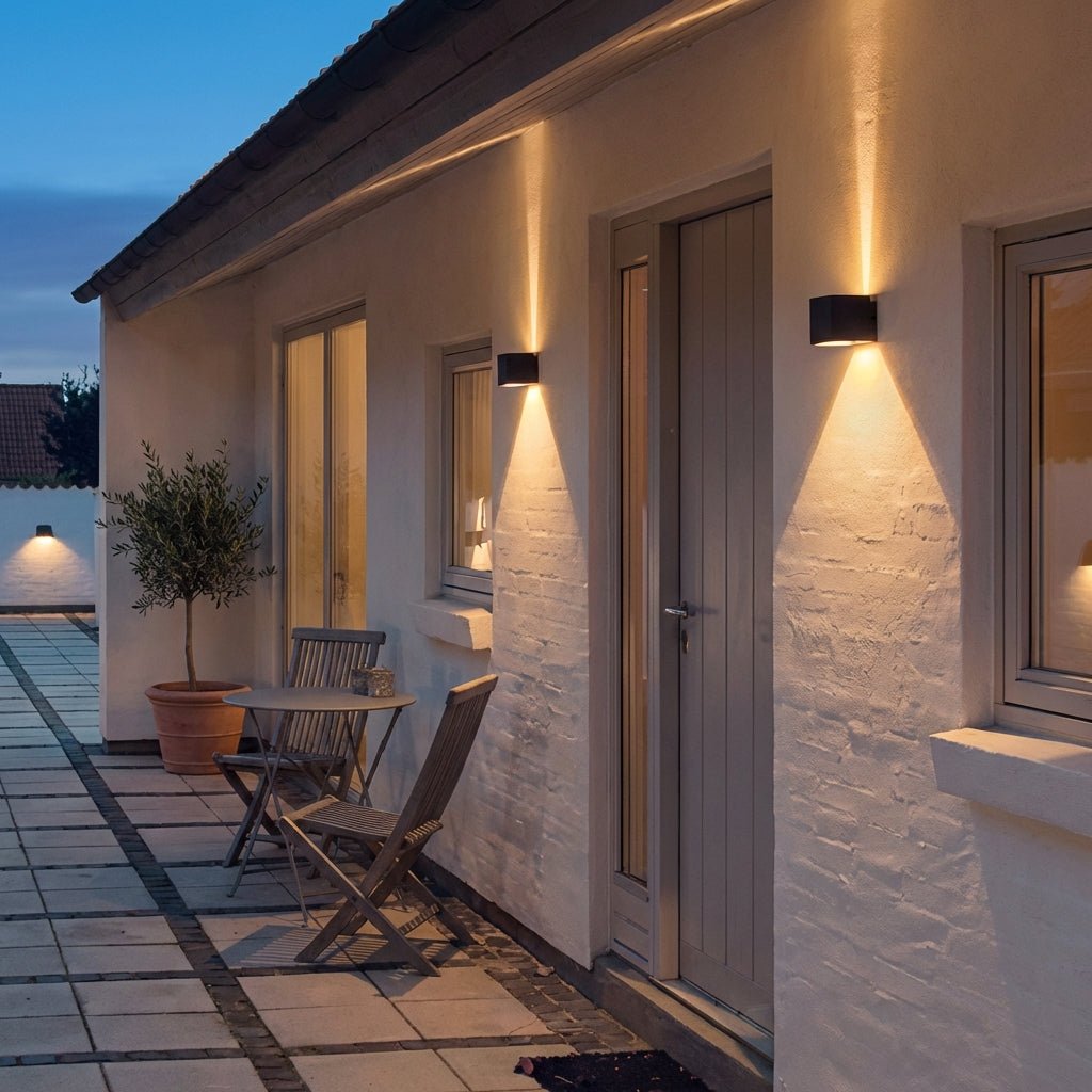 Lumină de perete LED modernă pentru exterior, corp din aluminiu rezistent la apă IP65, 12W 24W