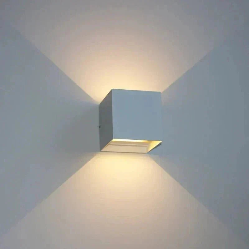Lumină de perete LED modernă pentru exterior, corp din aluminiu rezistent la apă IP65, 12W 24W
