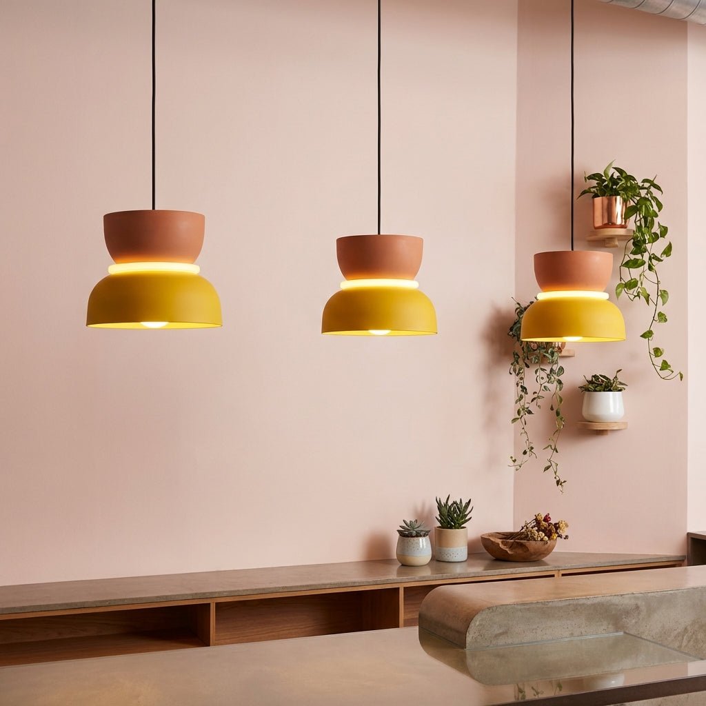 Moderne LED pendellampe fargerik skandinavisk hengelampe for kjøkkenøy