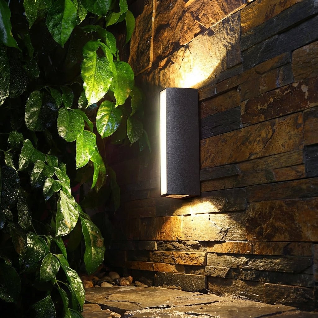 Modern minimalista lineáris LED kültéri fali lámpa IP65 vízálló kertvilágítás fekete