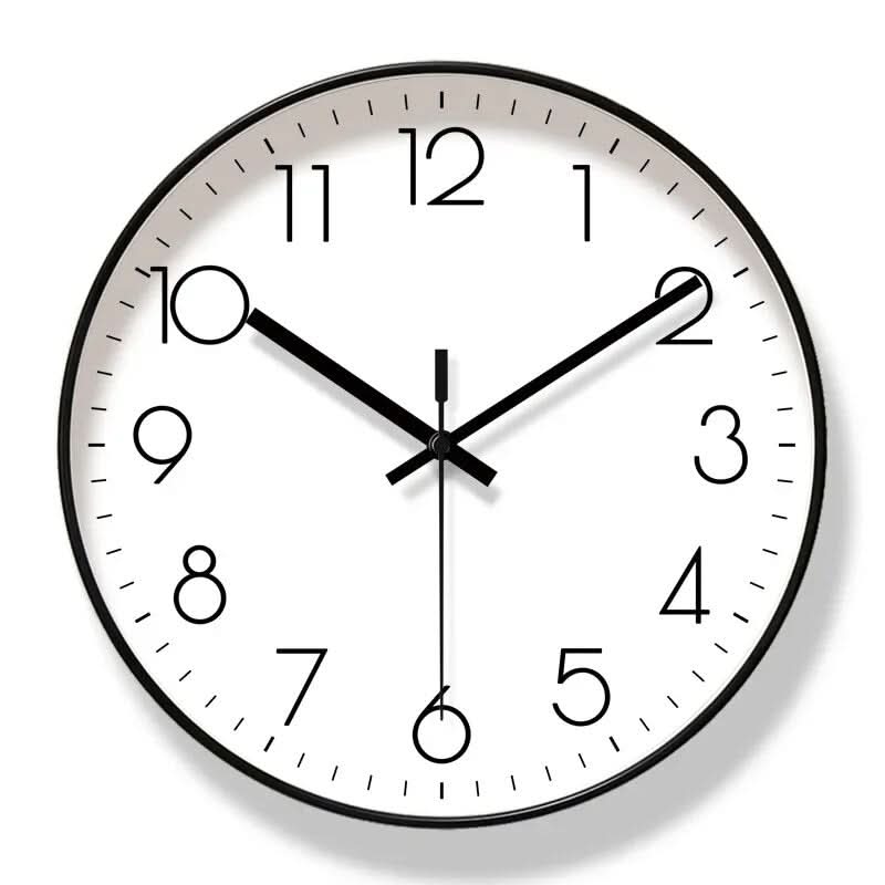 NordicAura Precíz Fekete Minimalista Falióra Modern Otthonokhoz