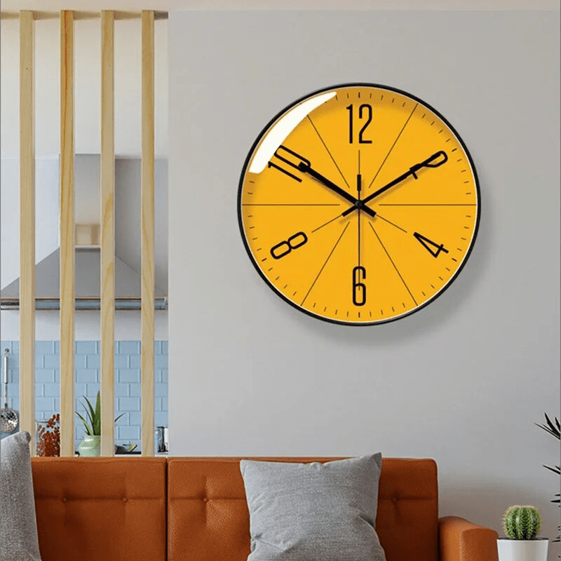 NordicAura Precíz Fekete Minimalista Falióra Modern Otthonokhoz