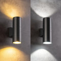 Moderne opp-ned utendørs vegglampe med vanntett LED sylinder utendørs lampe