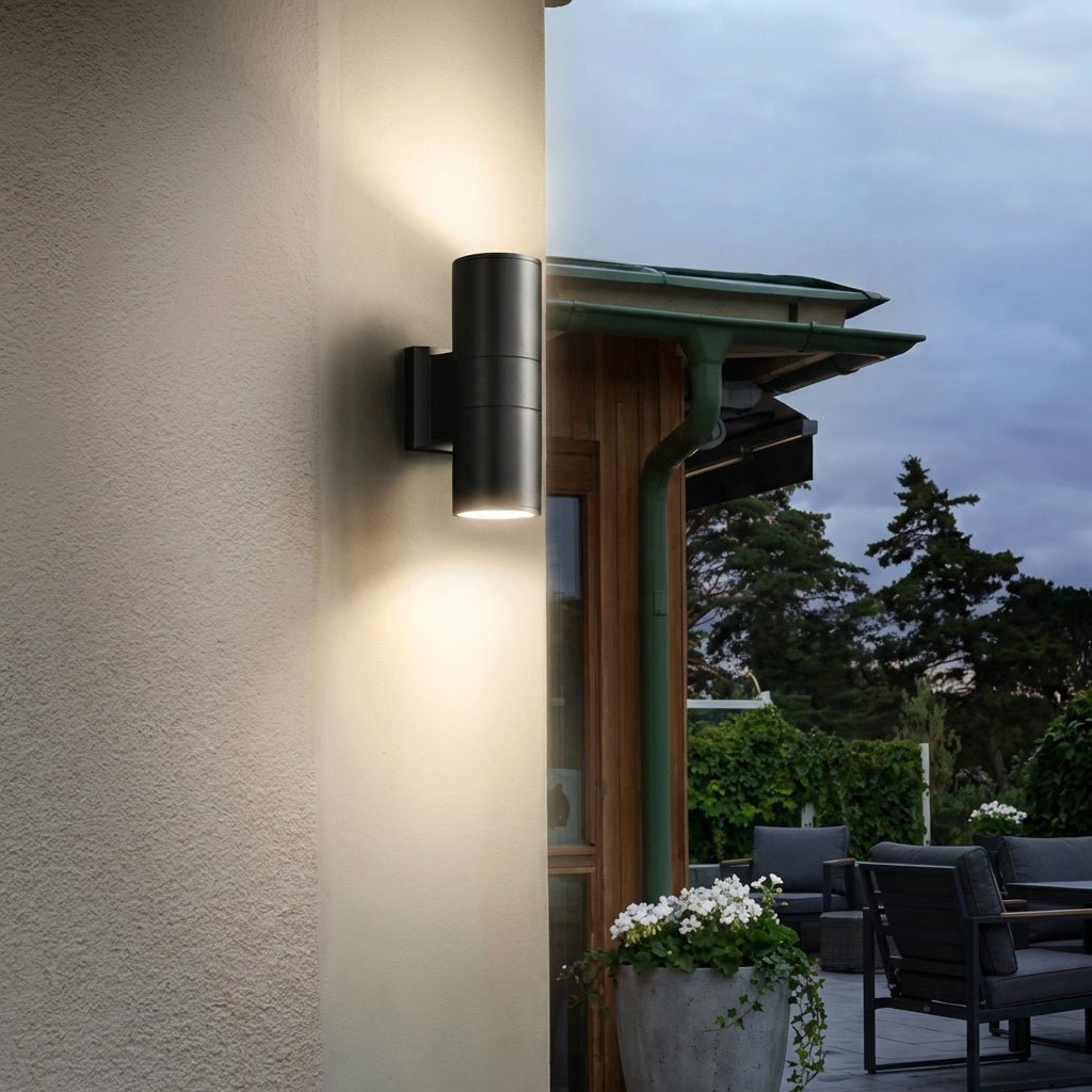 Moderne opp-ned utendørs vegglampe med vanntett LED sylinder utendørs lampe