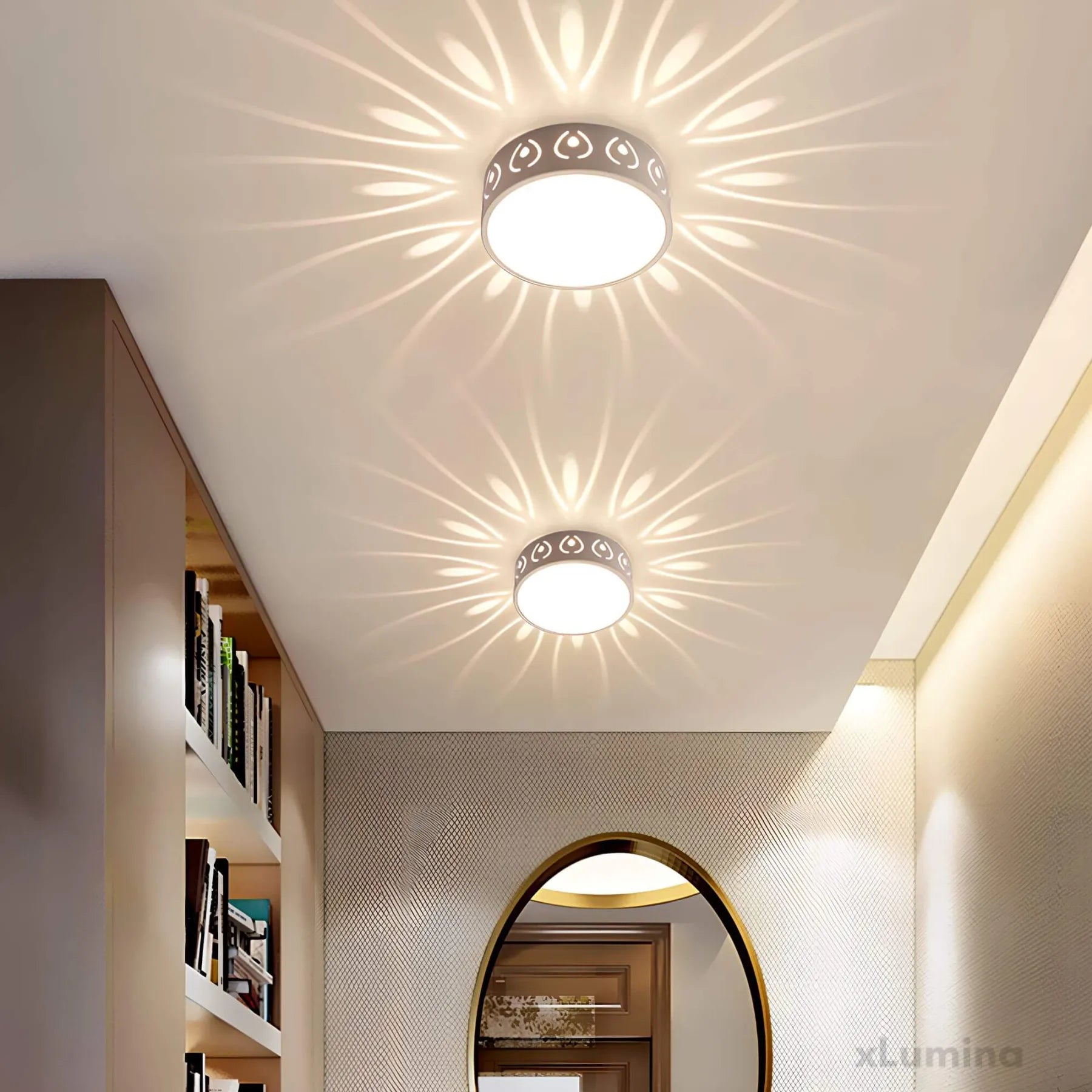 Crystal and Acrylic Modern LED Ceiling Light Fixture