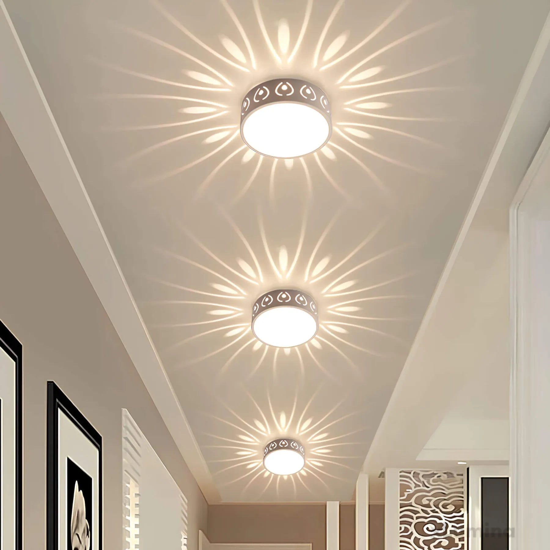 Crystal and Acrylic Modern LED Ceiling Light Fixture