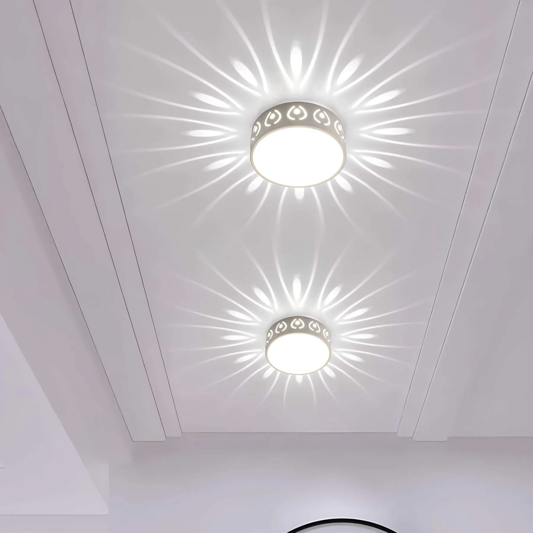 Crystal and Acrylic Modern LED Ceiling Light Fixture