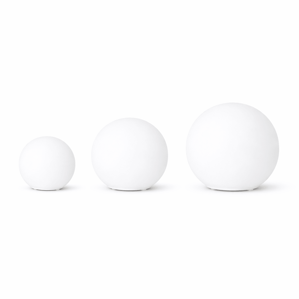 Luna bordlampe akryl kulelys varmt trefarget dimming skrivebord nattbordslampe