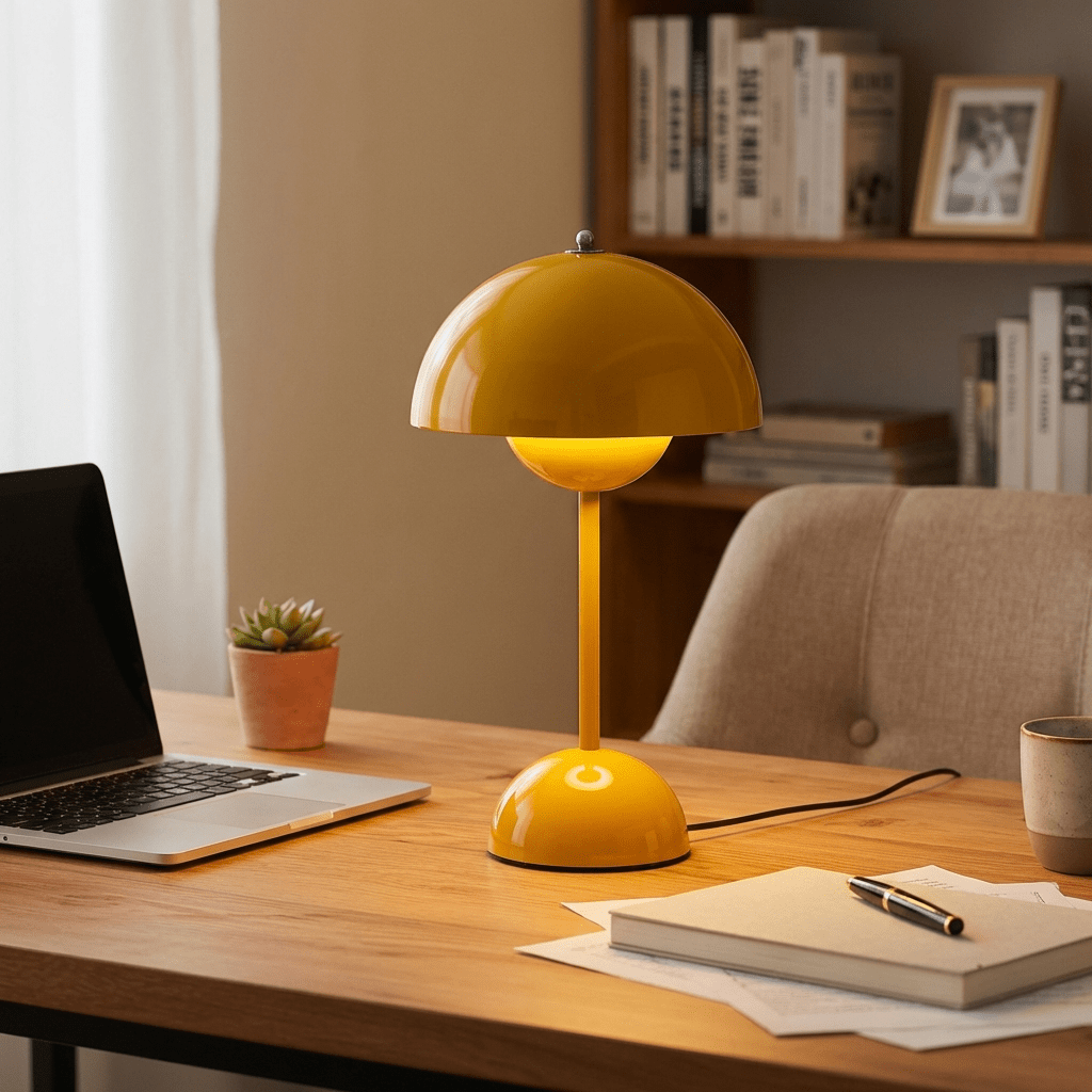 MycoGlow Éjjeli Lámpa Újratölthető Érintésvezérléssel és USB Asztali Lámpa