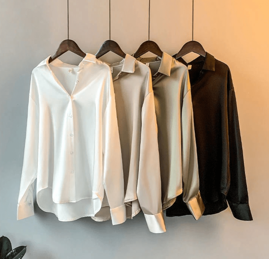 Blusa Lunaria in Seta Eleganza per Donna dal Design Lussuoso