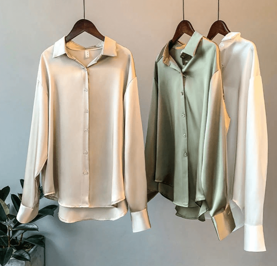 Blusa Lunaria in Seta Eleganza per Donna dal Design Lussuoso