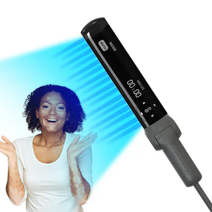 308nm UVB Phototherapy Light for Face, Neck & Limbs with 3 Interchangeable Lampshades