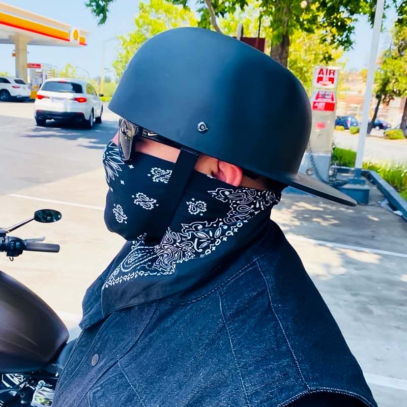 Kask motocyklowy w stylu czapki z daszkiem - zatwierdzony przez DOT