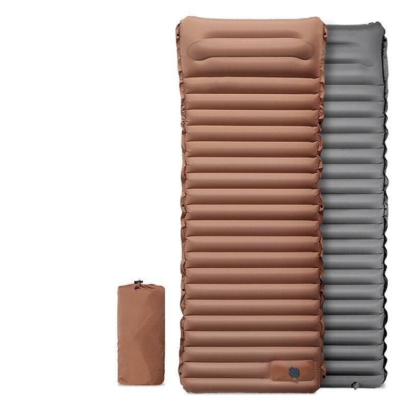 Compact Camping Air Mattress With Built In Foot Pump