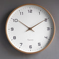 Horloge murale en bois silencieuse Lundtime de style scandinave