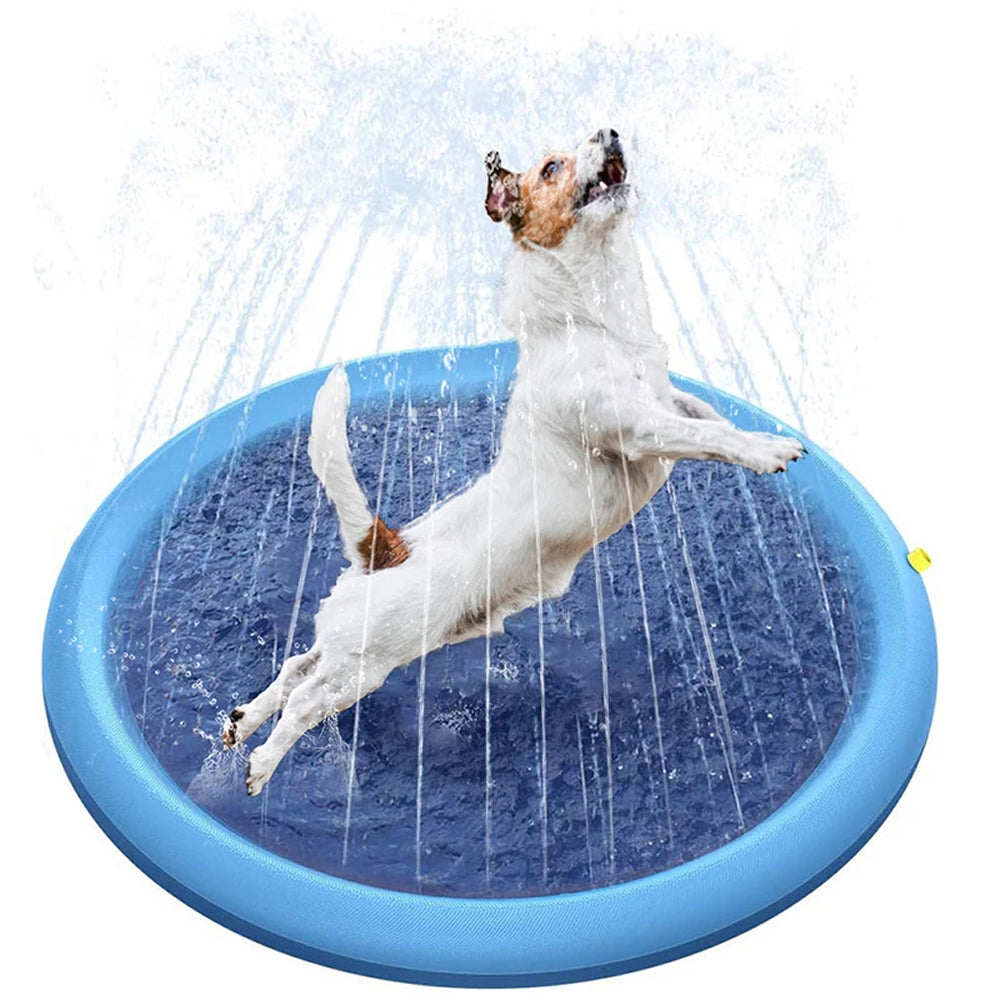 Tappetino d'acqua per animali domestici da esterno per divertenti giochi d'acqua in giardino