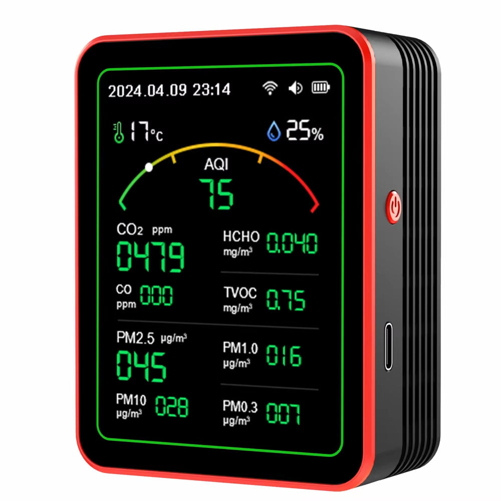 Ev İçin Kompakt CO2 Monitörü, İç Hava Kalitesi İçin