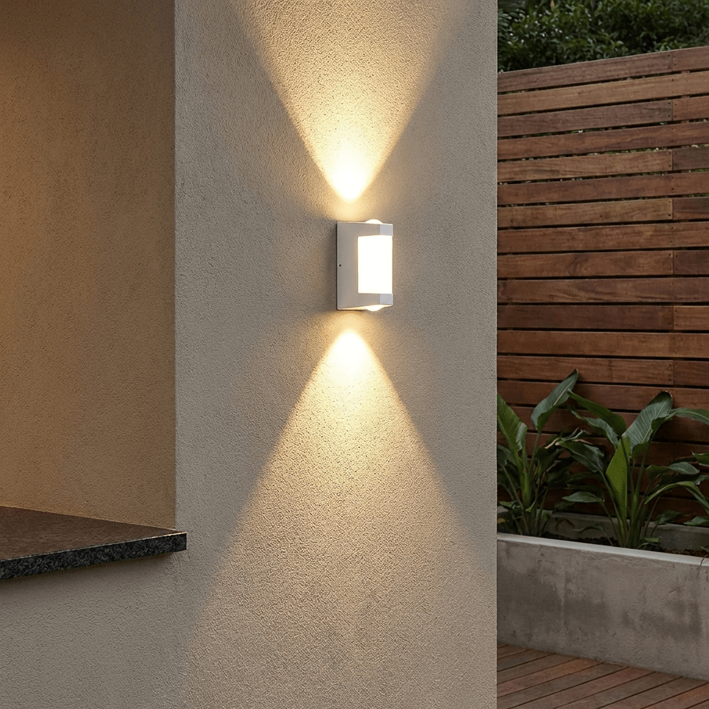 Utendørs vegglampe IP65 vanntett opp- og ned LED utendørs veggarmatur