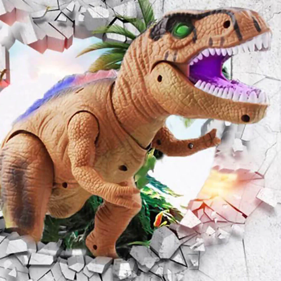 Zdalnie sterowana zabawka dinozaura Jurassic Rover z chodzeniem i rykiem