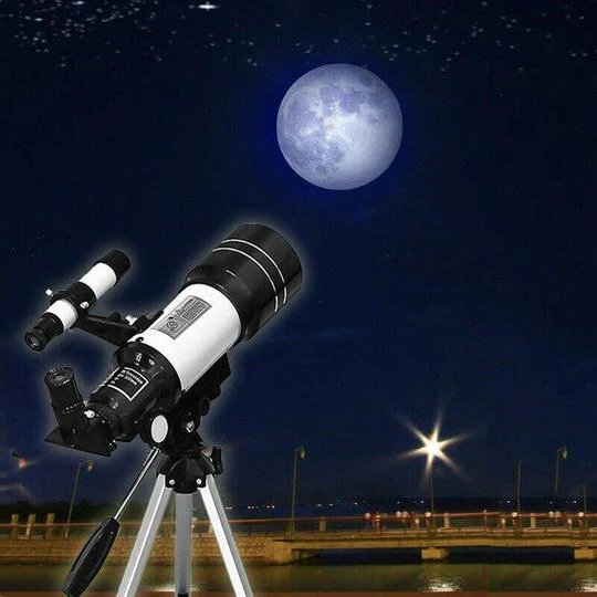 Entdecken Sie mühelos die Sterne – Professionelles Teleskop mit Stativ und 150-fachem Zoom zur Mondbeobachtung