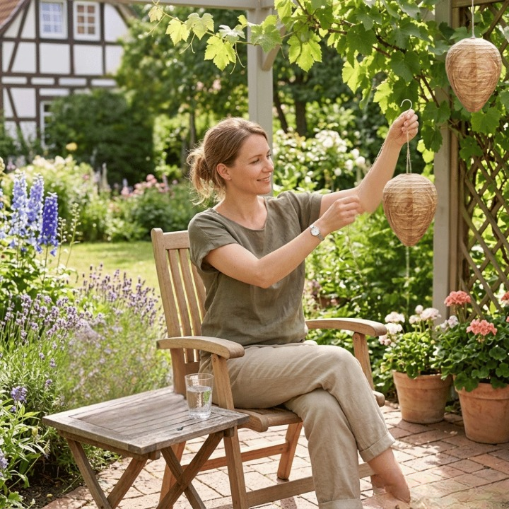 Outdoor Lantern Wasp Trap For Gardens And Terraces