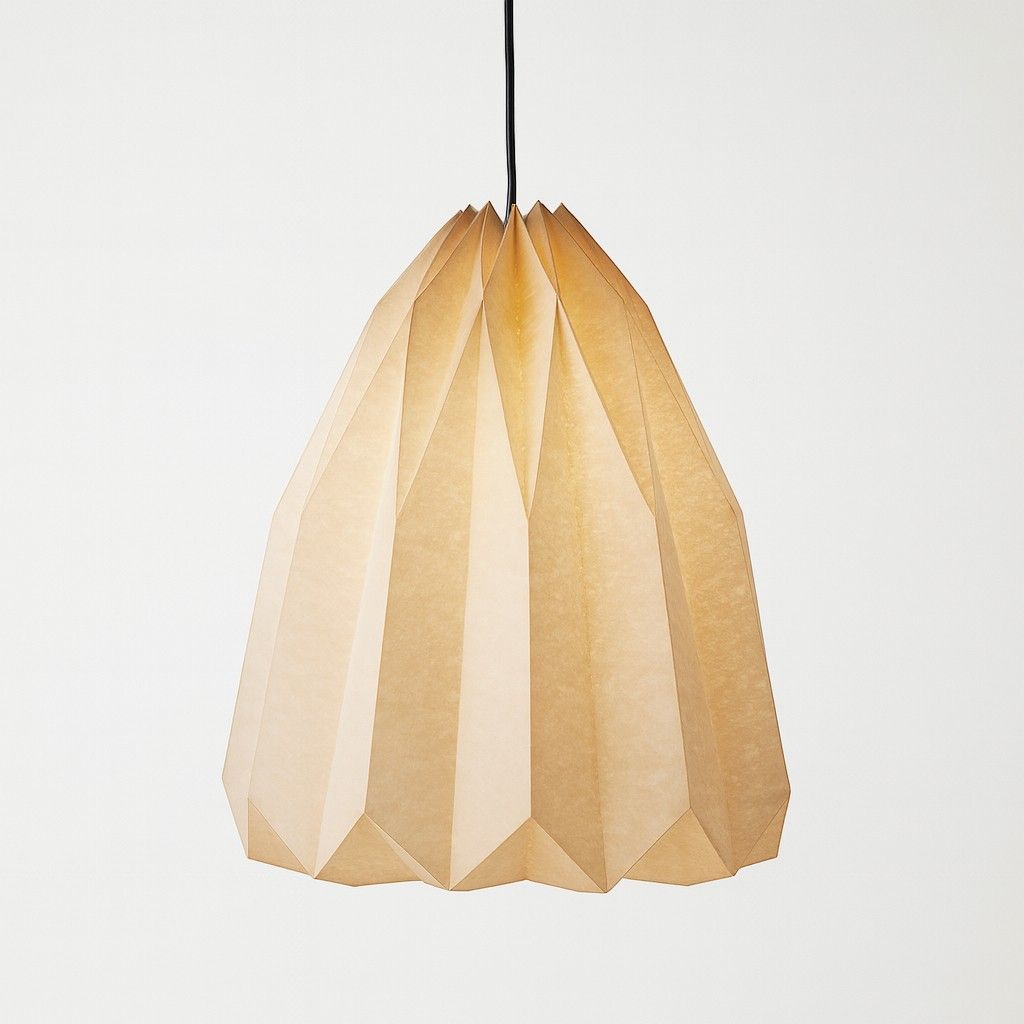 Papier Pendelleuchten-Schirm Handgefertigt Origami-Stil für Deckenbeleuchtung