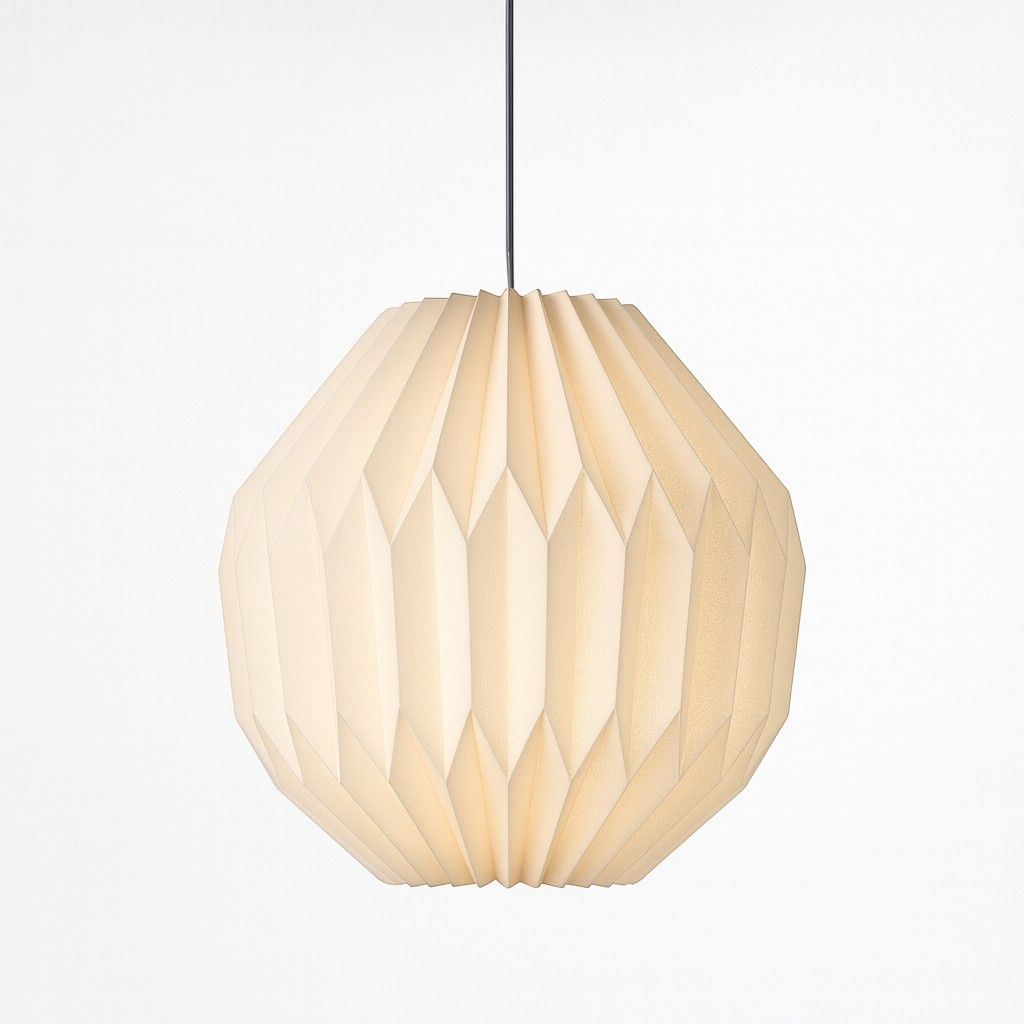 Papier Pendelleuchten-Schirm Handgefertigt Origami-Stil für Deckenbeleuchtung