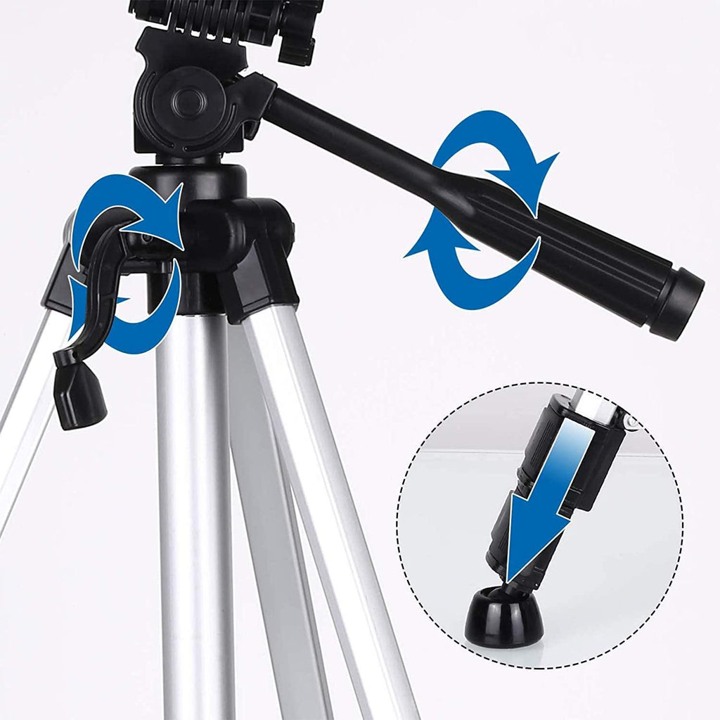 Telescopio rifrattore da 70 mm con treppiede per astronomia e osservazione della natura