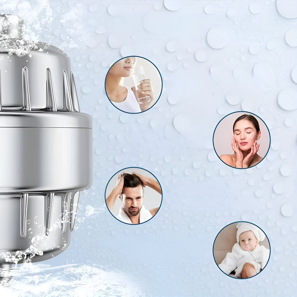 Chlorine-Reducing Shower Filter For Softer Skin And Hair Health