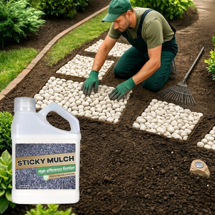 Landscape Adhesive 500G Secures Mulch Gravel And Sand 8 To 12 Square Meters Coverage