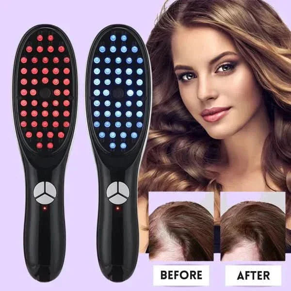 Pettine GlowFusion 5 in 1 con massaggio e terapia della luce per tutti i tipi di capelli