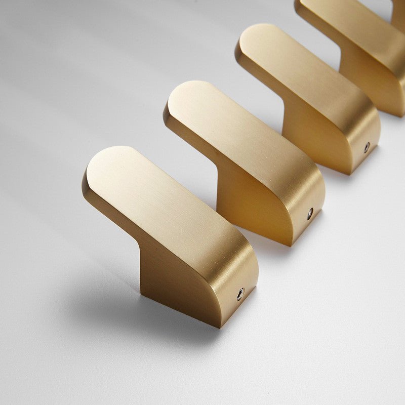 ELVANOR Modern Gold Brass Wall Hooks For Robes, Space-Saving And Elegant