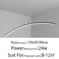 Nordic Hanging Arc Chandelier