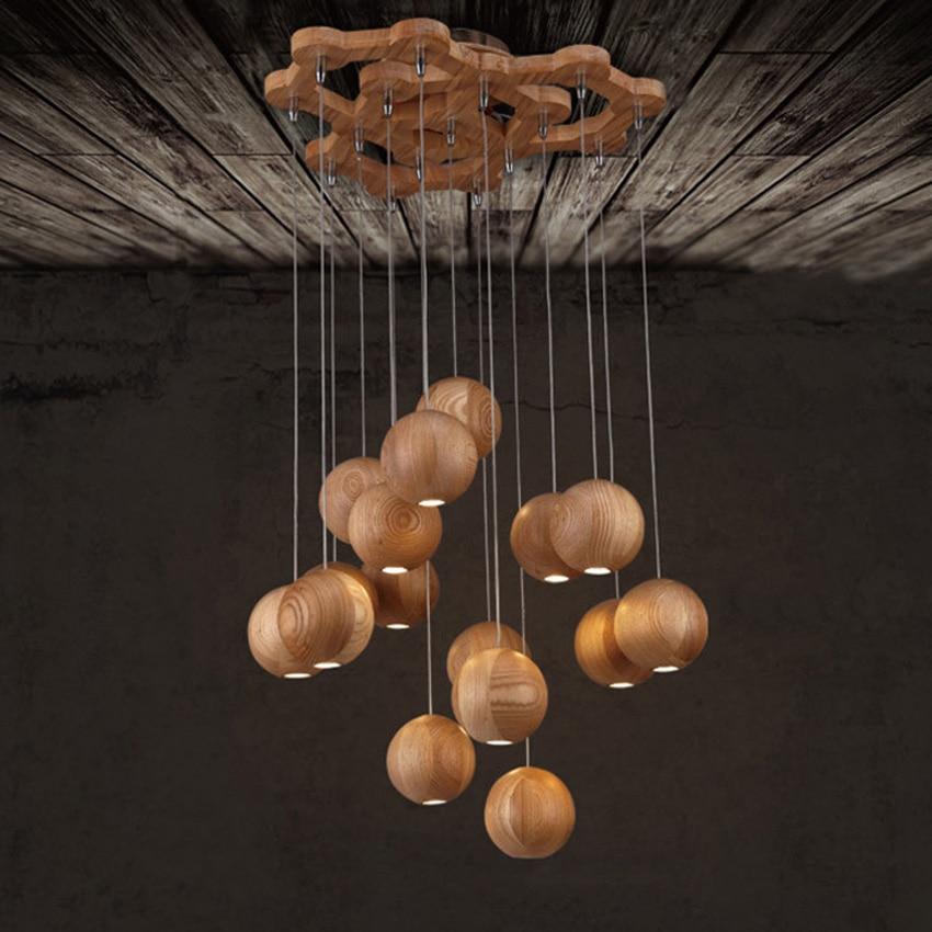 Sylva | Modern Solid Wood Orb Chandelier | Orntli