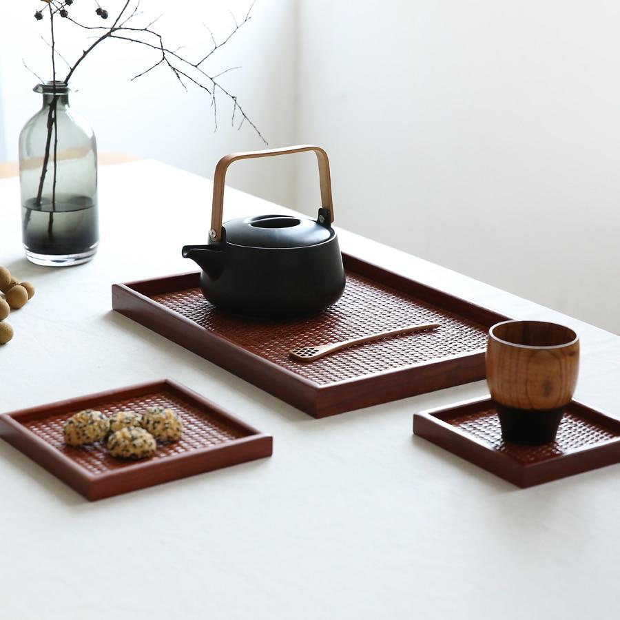 ZenCraft Japanese-Style Wooden Tea Tray | Orntli