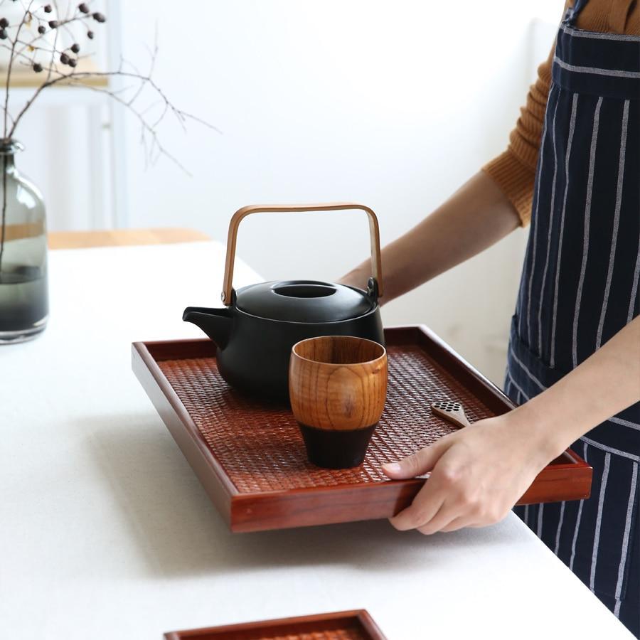 ZenCraft Japanese-Style Wooden Tea Tray | Orntli