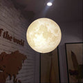 Lâmpada Suspensa 3D Lua Cheia