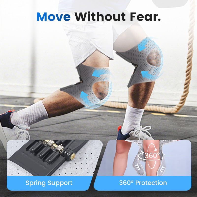 Breathable Knee Support With Adjustable Straps For Sports And Training