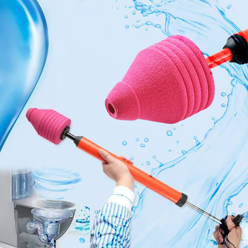 High-Pressure Drain Cleaning Pump for Toilets, Sinks, and Showers