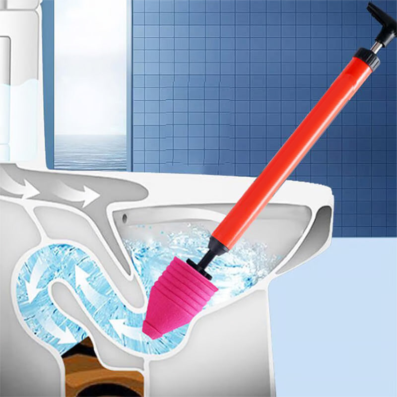 High-Pressure Drain Cleaning Pump for Toilets, Sinks, and Showers
