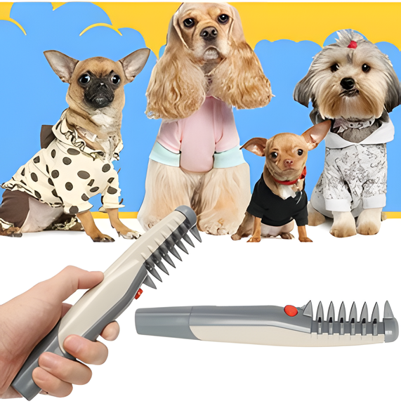 Gentle Dematting Comb With Rounded Blades For Dogs And Cats