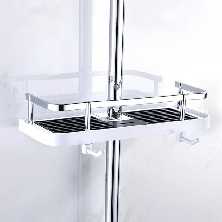 Stainless Steel Shower Shelf Clamp, Rust-Resistant, 5Kg Capacity