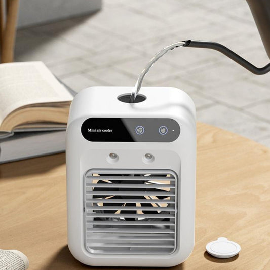 USB mini airconditioner met watermist en 1800mAh batterij, 3,7 uur gebruiksduur