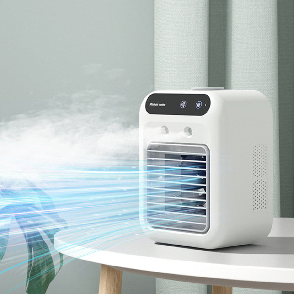 USB mini airconditioner met watermist en 1800mAh batterij, 3,7 uur gebruiksduur